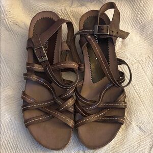 Cordani Dark Brown Strappy Sandals
